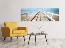 Laden Sie das Bild in den Galerie-Viewer, Leinwandbild Panorama Am Steg