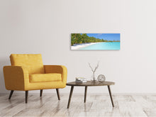 Laden Sie das Bild in den Galerie-Viewer, Leinwandbild Panorama Strand Spaziergang