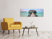 Laden Sie das Bild in den Galerie-Viewer, Leinwandbild Panorama Strand Paradies