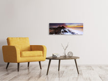 Laden Sie das Bild in den Galerie-Viewer, Leinwandbild Panorama Naturgewalt Wasser