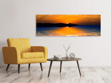 Laden Sie das Bild in den Galerie-Viewer, Leinwandbild Panorama Fantastische Abendstimmung