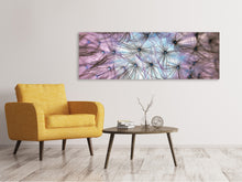 Laden Sie das Bild in den Galerie-Viewer, Leinwandbild Panorama Pusteblume im Lichterspiel