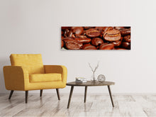 Laden Sie das Bild in den Galerie-Viewer, Leinwandbild Panorama Riesen Kaffeebohnen