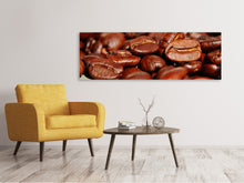 Laden Sie das Bild in den Galerie-Viewer, Leinwandbild Panorama Riesen Kaffeebohnen