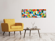 Laden Sie das Bild in den Galerie-Viewer, Leinwandbild Panorama Mosaik Steine