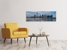 Laden Sie das Bild in den Galerie-Viewer, Leinwandbild Panorama New York im Winter