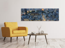 Laden Sie das Bild in den Galerie-Viewer, Leinwandbild Panorama Paris am Abend