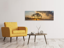 Laden Sie das Bild in den Galerie-Viewer, Leinwandbild Panorama Ein einsamer Baum
