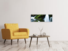 Laden Sie das Bild in den Galerie-Viewer, Leinwandbild Panorama Wilder Wasserfall