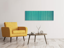 Laden Sie das Bild in den Galerie-Viewer, Leinwandbild Panorama Lackierte Holzpaneele