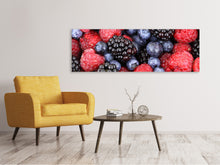 Laden Sie das Bild in den Galerie-Viewer, Leinwandbild Panorama Fruchtige Beeren