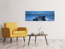 Laden Sie das Bild in den Galerie-Viewer, Leinwandbild Panorama Der Weg zum Leuchtturm