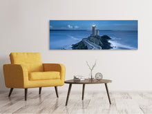 Laden Sie das Bild in den Galerie-Viewer, Leinwandbild Panorama Der Weg zum Leuchtturm