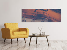 Laden Sie das Bild in den Galerie-Viewer, Leinwandbild Panorama Alte Violine