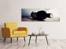 Laden Sie das Bild in den Galerie-Viewer, Leinwandbild Panorama Edler Rotwein