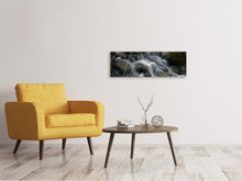 Laden Sie das Bild in den Galerie-Viewer, Leinwandbild Panorama Inspiration Wasserfall