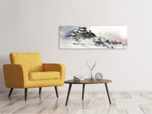 Laden Sie das Bild in den Galerie-Viewer, Leinwandbild Panorama Ein Winter in den Bergen