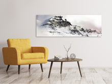 Laden Sie das Bild in den Galerie-Viewer, Leinwandbild Panorama Ein Winter in den Bergen