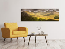 Laden Sie das Bild in den Galerie-Viewer, Leinwandbild Panorama Mystische Bergwelt