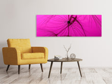 Laden Sie das Bild in den Galerie-Viewer, Leinwandbild Panorama Pusteblume in pink