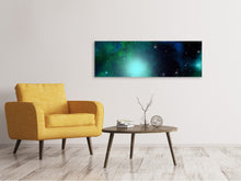Laden Sie das Bild in den Galerie-Viewer, Leinwandbild Panorama Fantastische Galaxie
