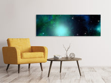 Laden Sie das Bild in den Galerie-Viewer, Leinwandbild Panorama Fantastische Galaxie