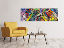 Laden Sie das Bild in den Galerie-Viewer, Leinwandbild Panorama Fantasie Graffiti
