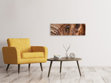 Laden Sie das Bild in den Galerie-Viewer, Leinwandbild Panorama Der Blick des Elefanten