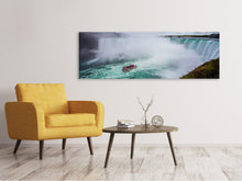 Laden Sie das Bild in den Galerie-Viewer, Leinwandbild Panorama Action am Wasserfall