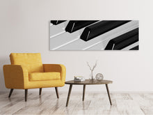 Laden Sie das Bild in den Galerie-Viewer, Leinwandbild Panorama Klaviertasten XL