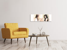 Laden Sie das Bild in den Galerie-Viewer, Leinwandbild Panorama 2 Frauen