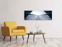 Laden Sie das Bild in den Galerie-Viewer, Leinwandbild Panorama Architektur aus Glas