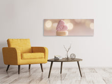 Laden Sie das Bild in den Galerie-Viewer, Leinwandbild Panorama Süsse Herzen XL