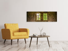 Laden Sie das Bild in den Galerie-Viewer, Leinwandbild Panorama Stein Haus