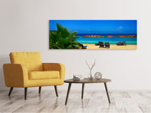 Laden Sie das Bild in den Galerie-Viewer, Leinwandbild Panorama Strand Liebe