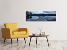 Laden Sie das Bild in den Galerie-Viewer, Leinwandbild Panorama Zum anderen Ufer
