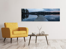 Laden Sie das Bild in den Galerie-Viewer, Leinwandbild Panorama Zum anderen Ufer