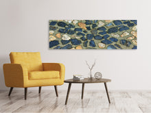 Laden Sie das Bild in den Galerie-Viewer, Leinwandbild Panorama Stein Mosaik