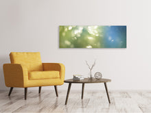 Laden Sie das Bild in den Galerie-Viewer, Leinwandbild Panorama Abstrakte Lichtpunkte