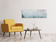 Laden Sie das Bild in den Galerie-Viewer, Leinwandbild Panorama Eis Kunst