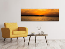 Laden Sie das Bild in den Galerie-Viewer, Leinwandbild Panorama Die Sonne geht unter