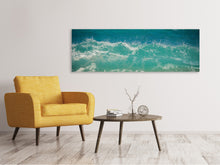 Laden Sie das Bild in den Galerie-Viewer, Leinwandbild Panorama Traum Wellen