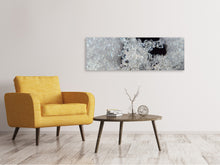 Laden Sie das Bild in den Galerie-Viewer, Leinwandbild Panorama Eiskristalle XL