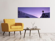 Laden Sie das Bild in den Galerie-Viewer, Leinwandbild Panorama Der Schneewanderer