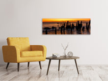 Laden Sie das Bild in den Galerie-Viewer, Leinwandbild Panorama Beruhigende Stimmung am Meer