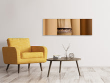 Laden Sie das Bild in den Galerie-Viewer, Leinwandbild Panorama Bambus Close up