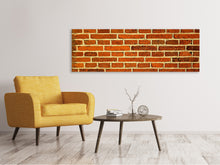 Laden Sie das Bild in den Galerie-Viewer, Leinwandbild Panorama Ziegelsteine