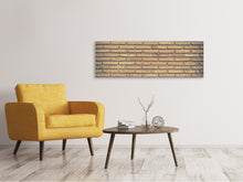 Laden Sie das Bild in den Galerie-Viewer, Leinwandbild Panorama Klassische Backstein Wand