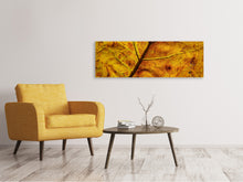 Laden Sie das Bild in den Galerie-Viewer, Leinwandbild Panorama Das Herbst Blatt
