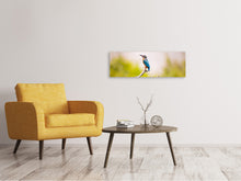 Laden Sie das Bild in den Galerie-Viewer, Leinwandbild Panorama Der Eisvogel